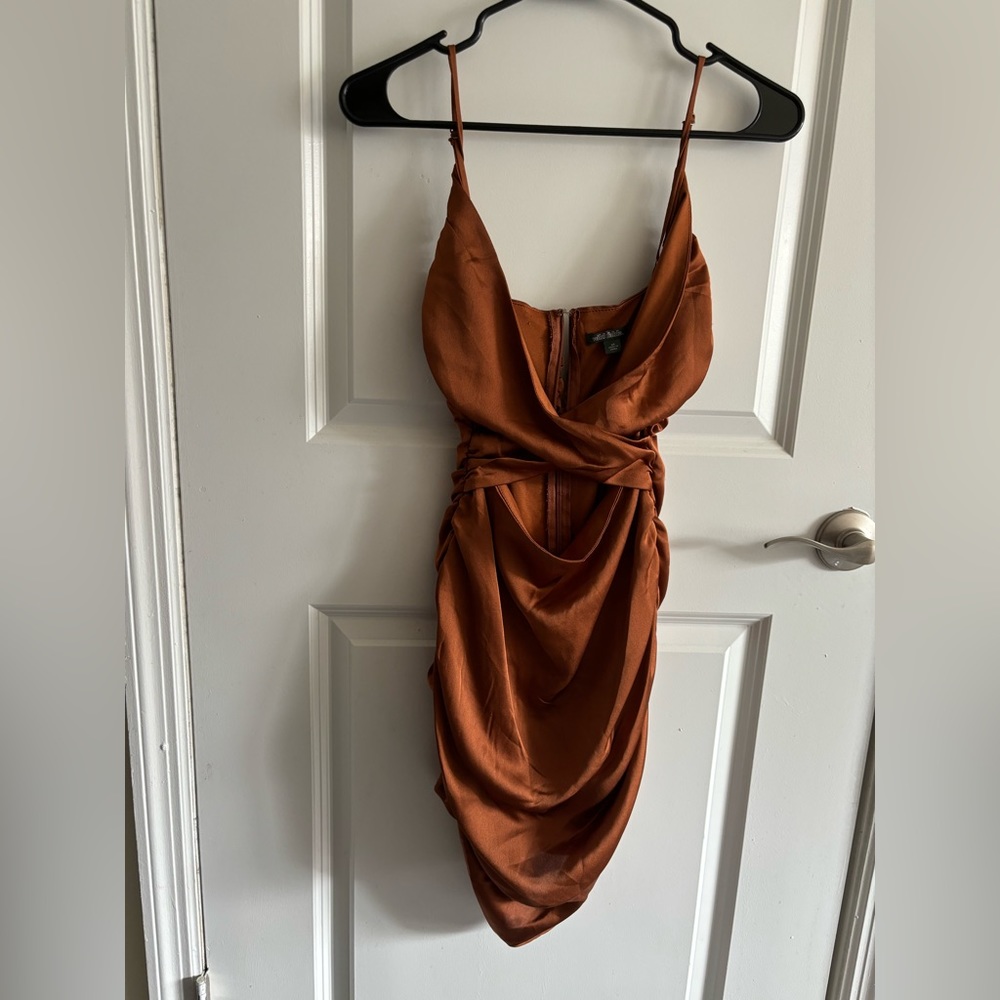 Copper wild fable mini dress with cross top
